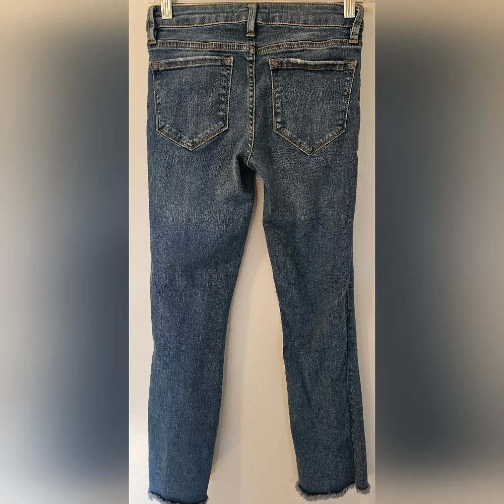 Free People Chew Raw Hem Skinny‎ Jeans Women’s Size 25 Cropped Ankle RN66170
